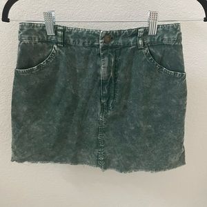 Forever 21 Green Mini Skirt